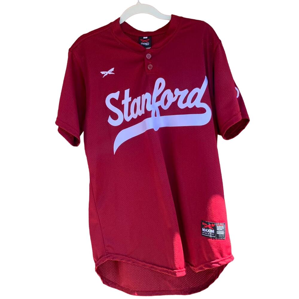 Stanford Cardinal Baseball Jersey Reagan #20 Large Maxim Athletic NCAA Red